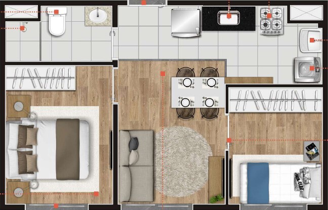 Apartamento à venda com 2 quartos, 342m² - Foto 16