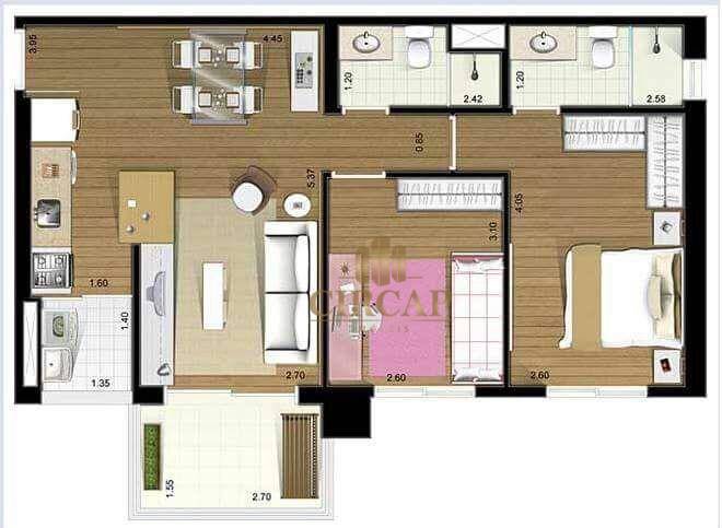 Apartamento à venda com 2 quartos, 66m² - Foto 36