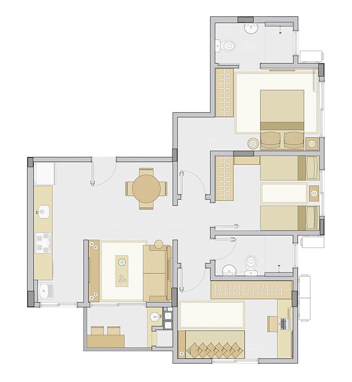 Apartamento à venda com 3 quartos, 69m² - Foto 6