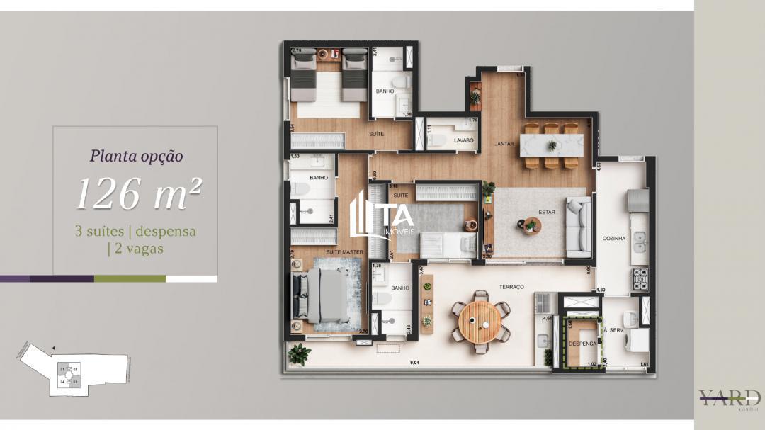 Apartamento à venda com 3 quartos, 126m² - Foto 23