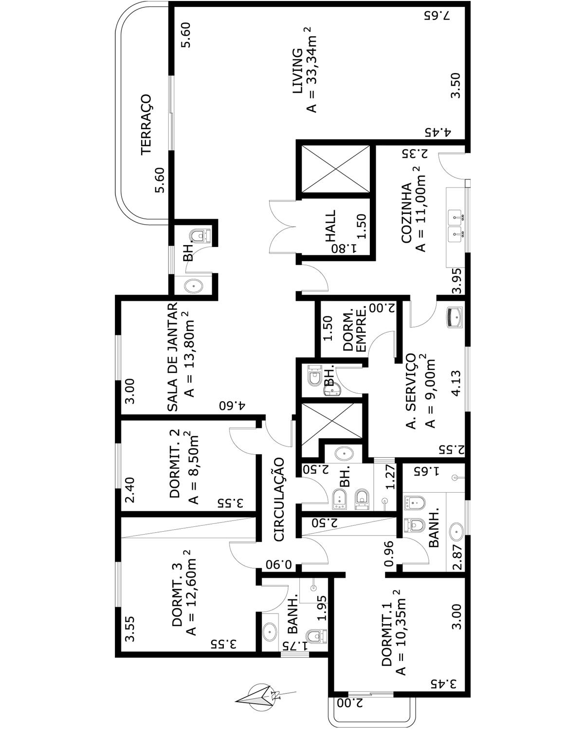 Apartamento à venda com 4 quartos, 156m² - Foto 6