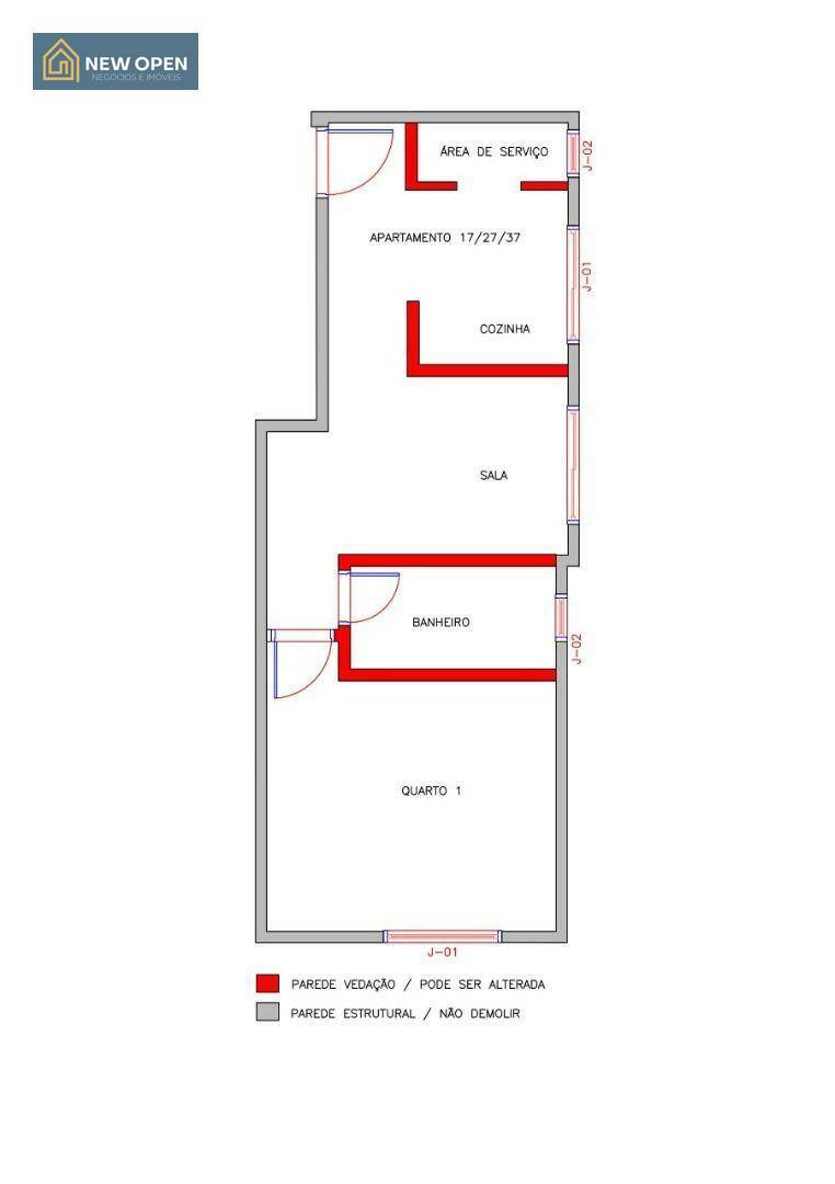 Apartamento à venda com 1 quarto, 51m² - Foto 13