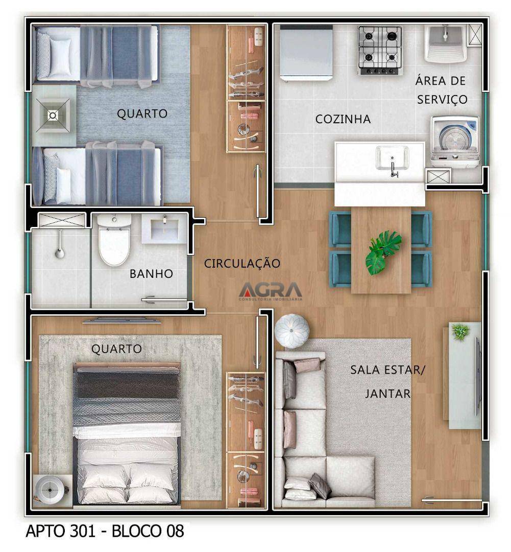 Apartamento à venda com 2 quartos, 44m² - Foto 10