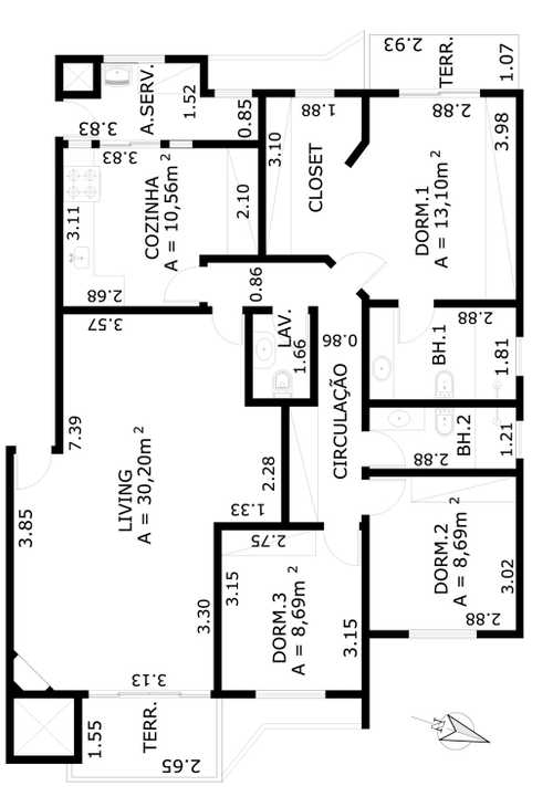 Apartamento à venda com 3 quartos, 120m² - Foto 5