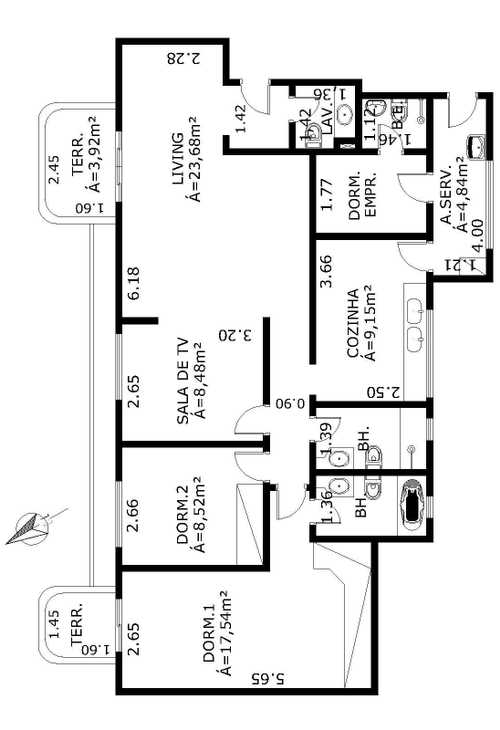 Apartamento à venda com 3 quartos, 205m² - Foto 4