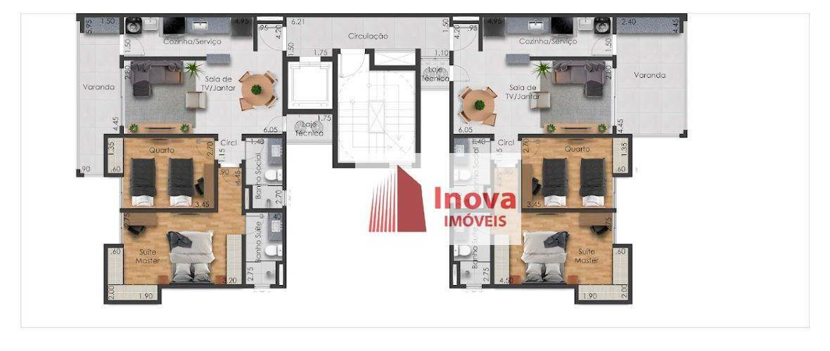 Apartamento à venda com 2 quartos, 84m² - Foto 7