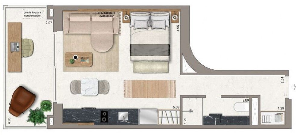 Kitnet e Studio à venda com 1 quarto, 45m² - Foto 28