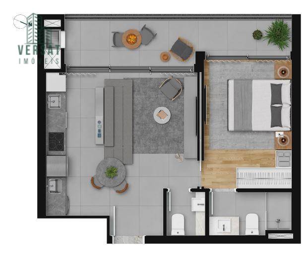 Apartamento à venda com 1 quarto, 54m² - Foto 15