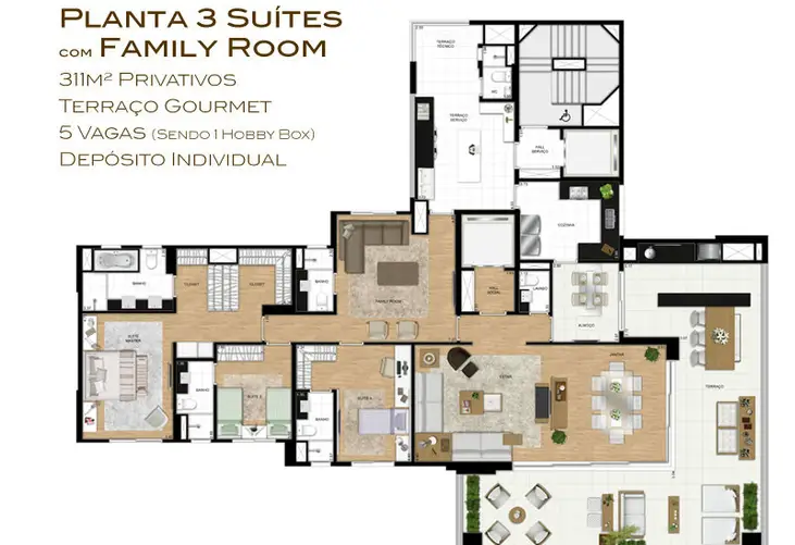 Apartamento à venda com 4 quartos, 311m² - Foto 12