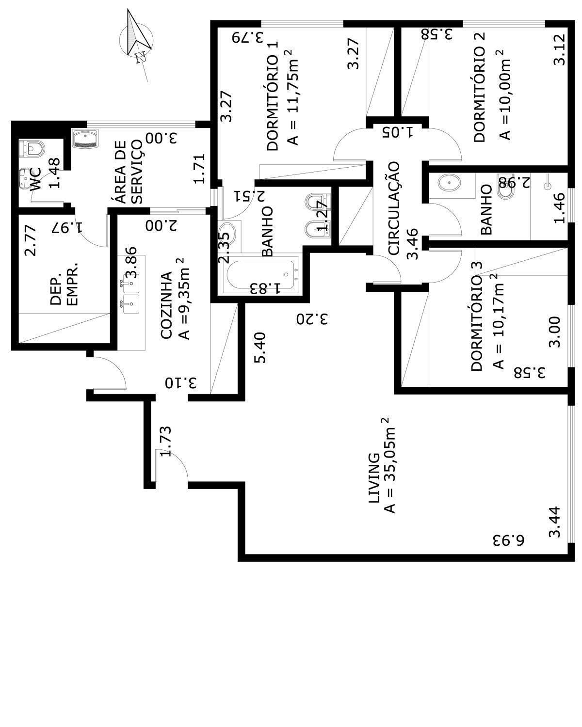 Apartamento à venda com 3 quartos, 126m² - Foto 4