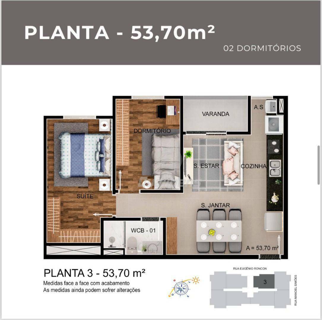 Apartamento à venda com 2 quartos, 50m² - Foto 19