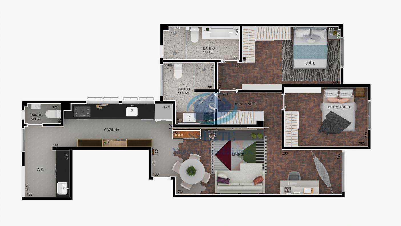 Apartamento à venda com 2 quartos, 83m² - Foto 6