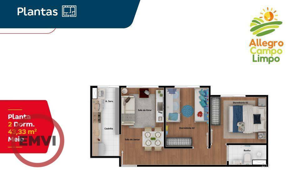 Apartamento à venda com 2 quartos, 42m² - Foto 25