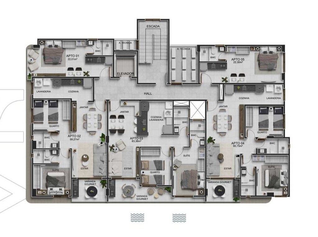 Apartamento à venda com 1 quarto, 22m² - Foto 14