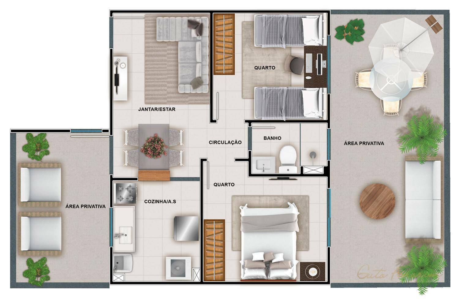 Apartamento para alugar com 2 quartos, 44m² - Foto 37