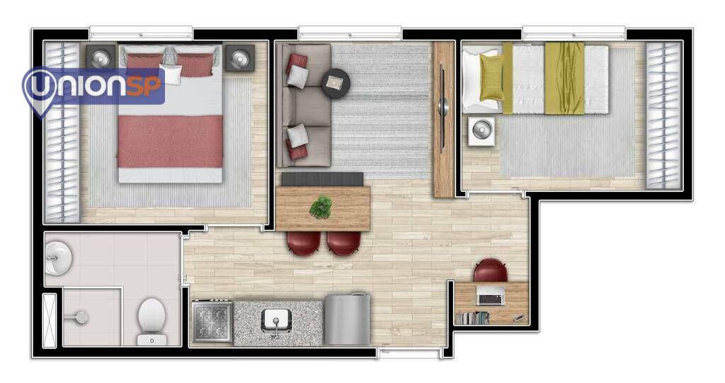 Apartamento à venda com 2 quartos, 45m² - Foto 16