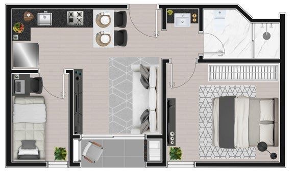 Apartamento à venda com 2 quartos, 35m² - Foto 16