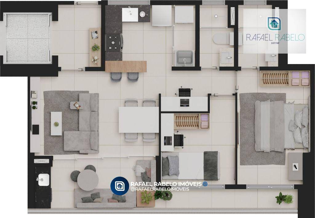 Apartamento à venda com 2 quartos, 69m² - Foto 19