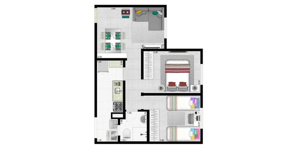 Apartamento à venda com 2 quartos, 45m² - Foto 25