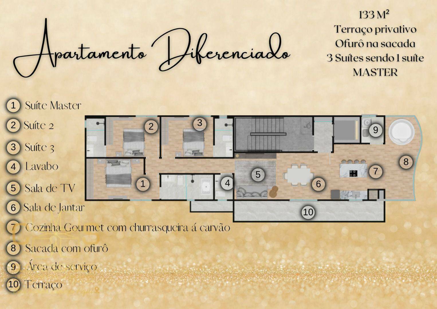 Apartamento à venda com 3 quartos, 118m² - Foto 14