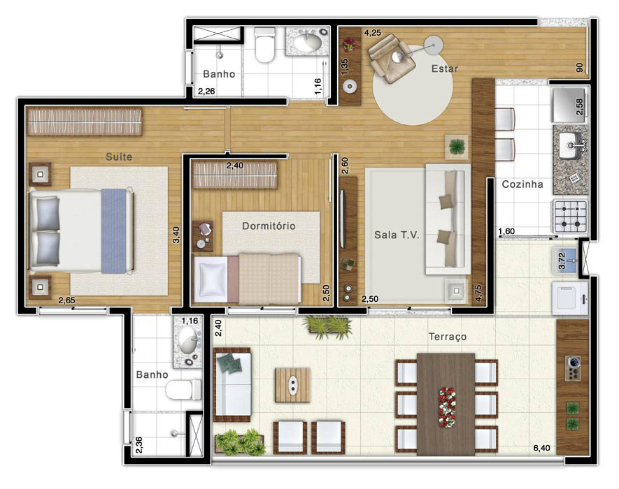 Apartamento à venda com 2 quartos, 64m² - Foto 20