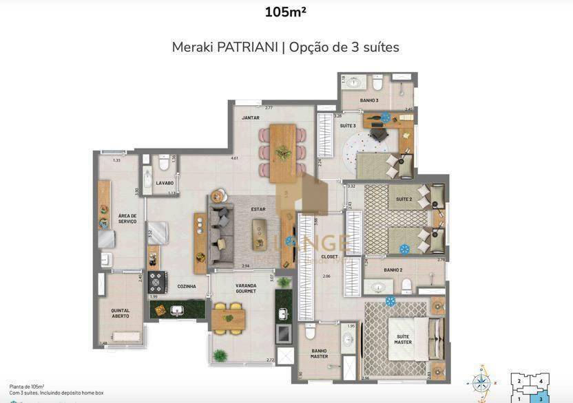 Apartamento à venda com 3 quartos, 105m² - Foto 15