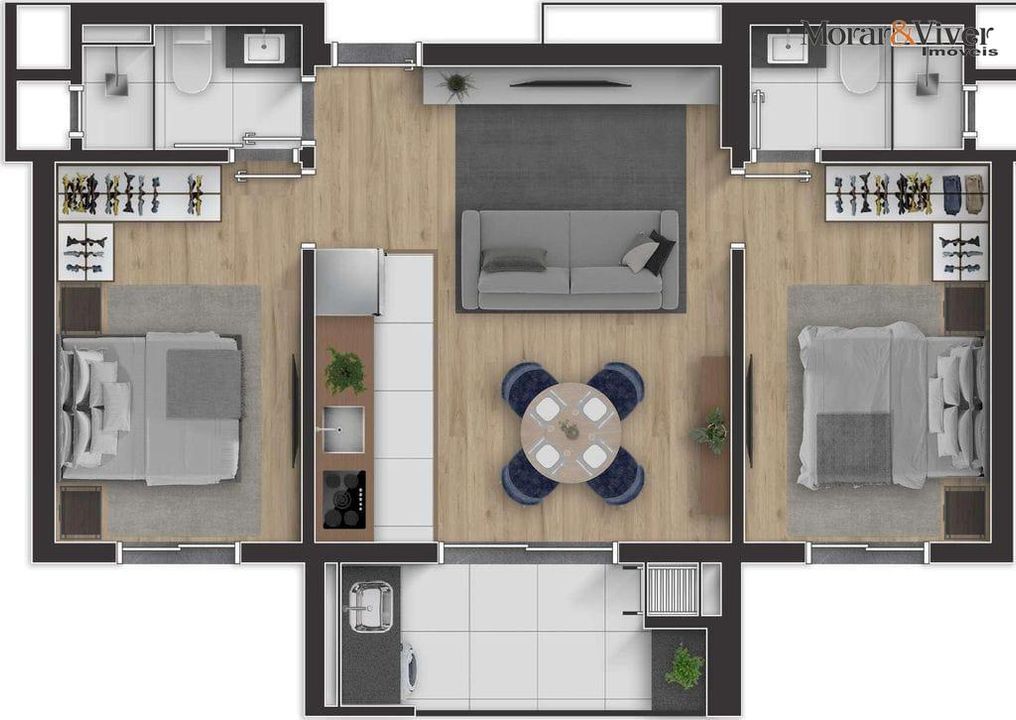 Apartamento à venda com 2 quartos, 57m² - Foto 11