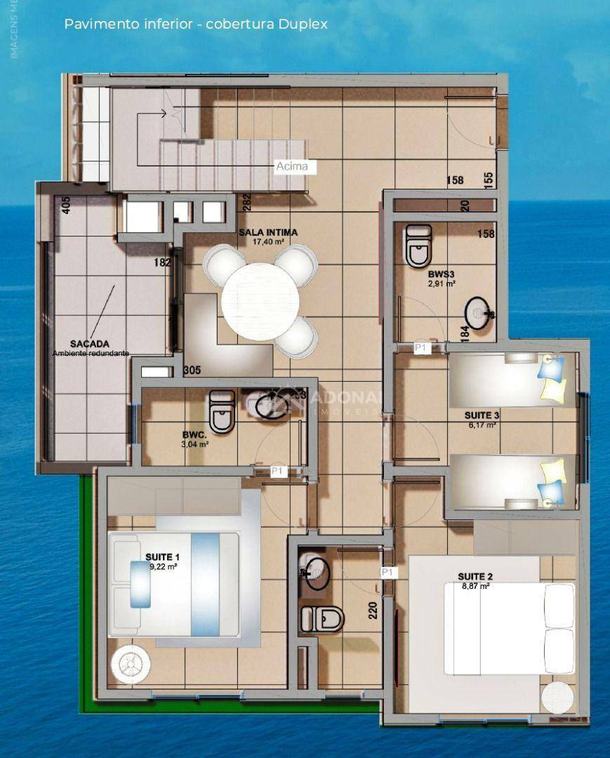 Cobertura à venda com 3 quartos, 190M2 - Foto 3