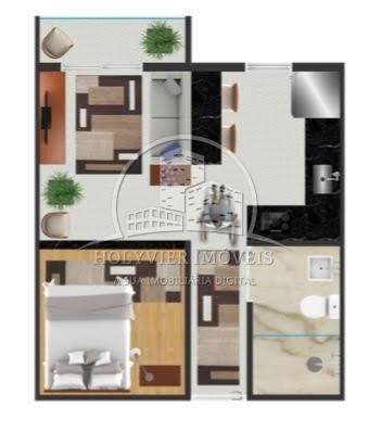 Apartamento à venda com 1 quarto, 35m² - Foto 11