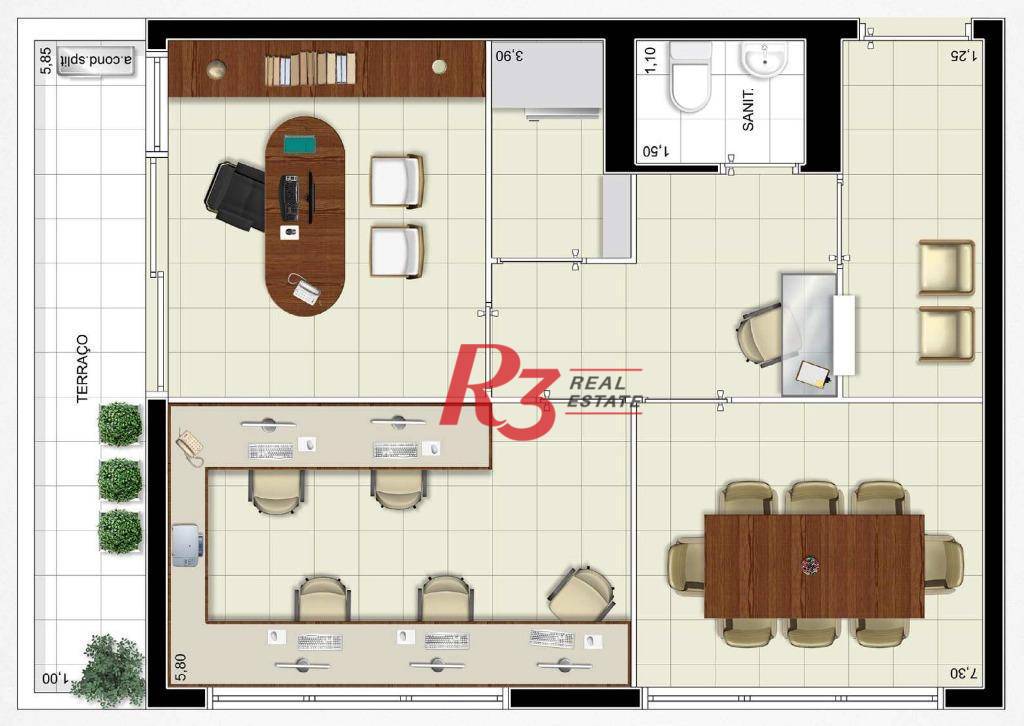 Conjunto Comercial-Sala para alugar, 53m² - Foto 18