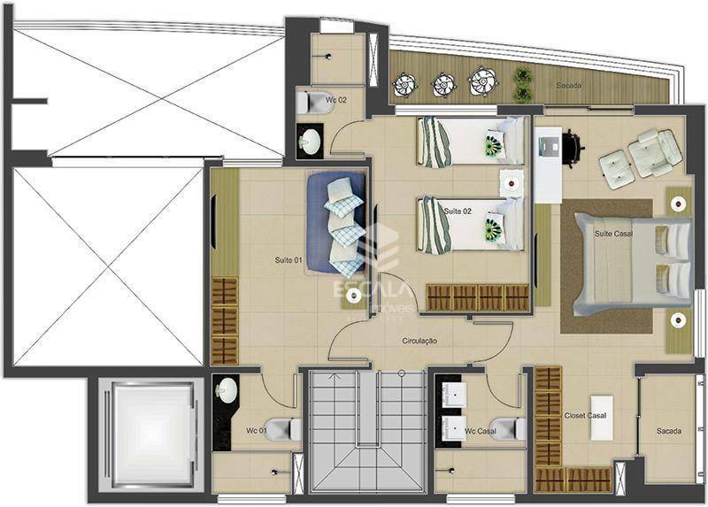 Apartamento à venda com 3 quartos, 155m² - Foto 22