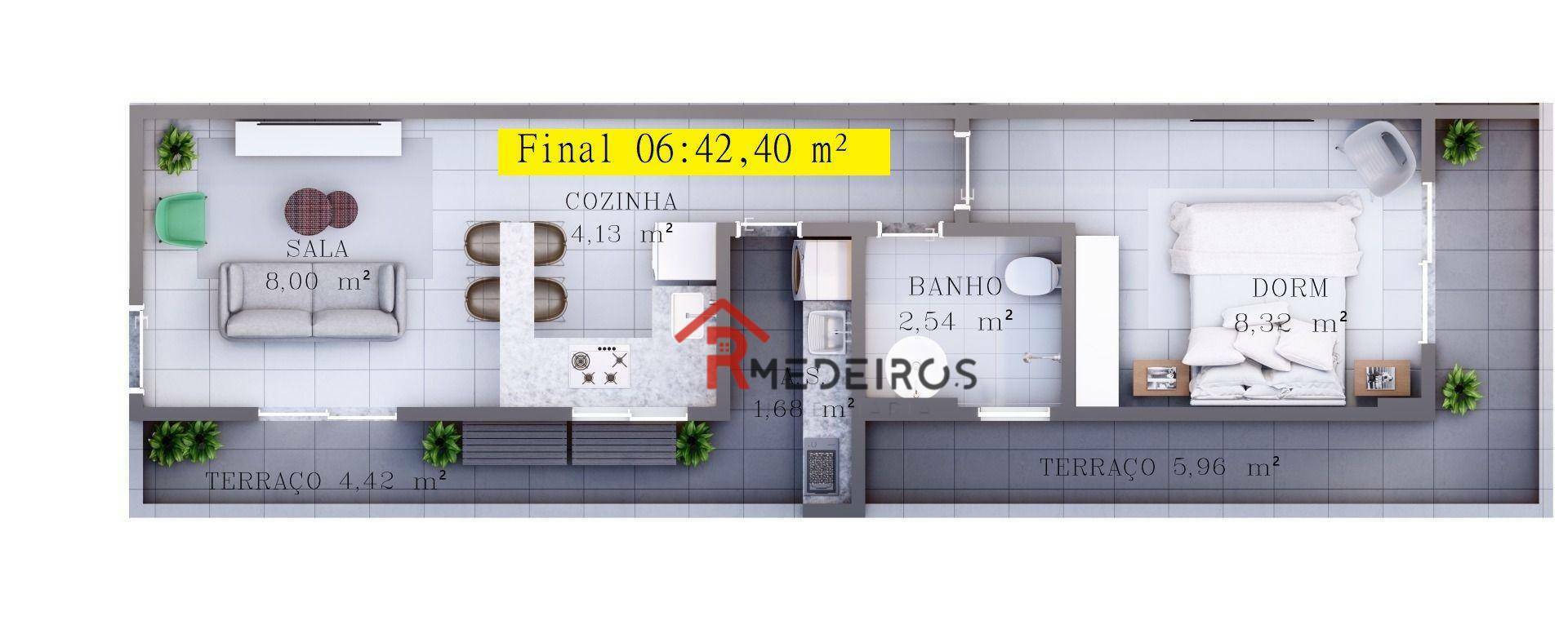 Apartamento à venda com 1 quarto, 42m² - Foto 12