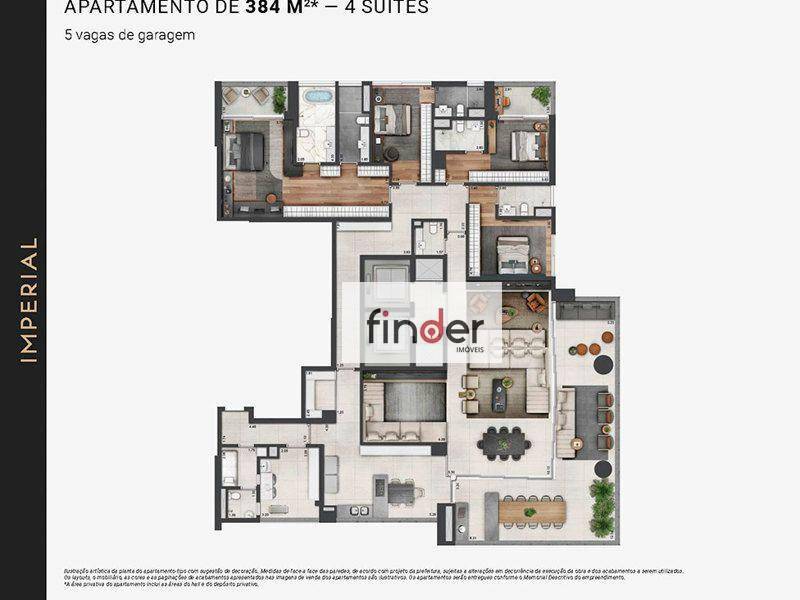 Apartamento à venda com 4 quartos, 384m² - Foto 19