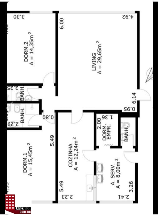 Apartamento à venda com 2 quartos, 110m² - Foto 16