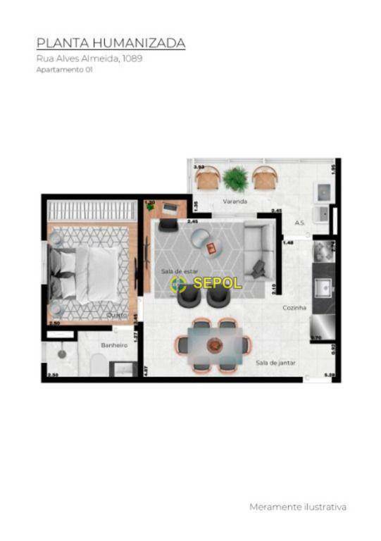 Apartamento à venda com 2 quartos, 50m² - Foto 11