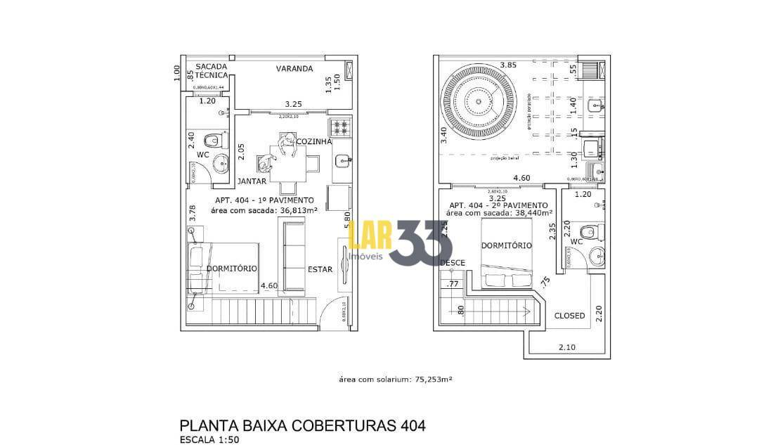 Kitnet e Studio à venda com 1 quarto, 45m² - Foto 22