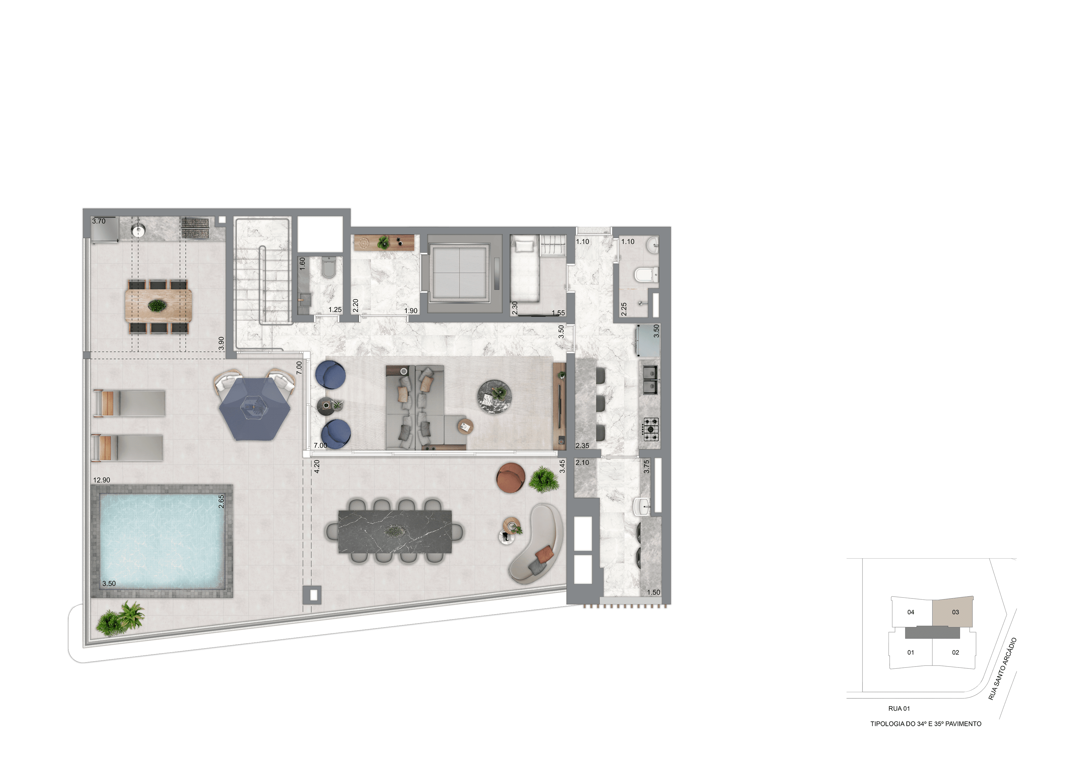 Apartamento à venda com 4 quartos, 326m² - Foto 12