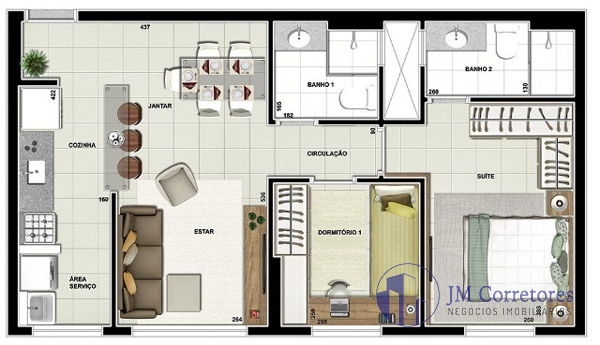 Apartamento à venda com 2 quartos, 56m² - Foto 24