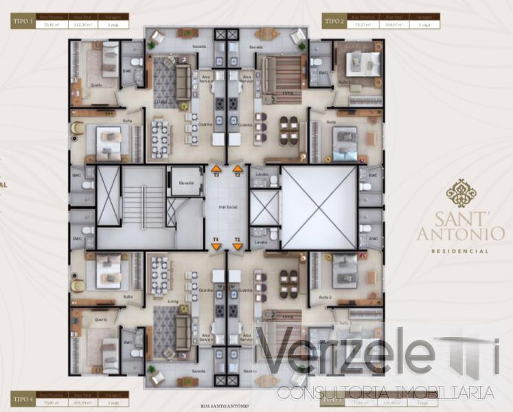 Apartamento à venda com 2 quartos, 73m² - Foto 5