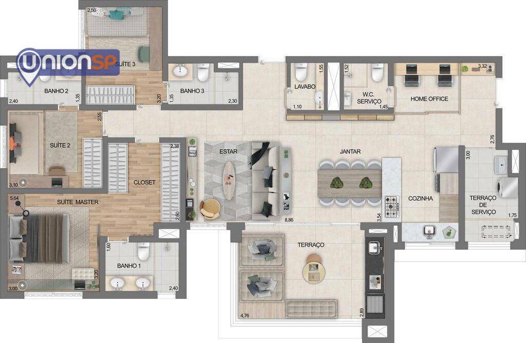 Apartamento à venda com 4 quartos, 130m² - Foto 15