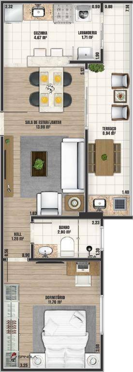 Apartamento à venda com 1 quarto, 51m² - Foto 17