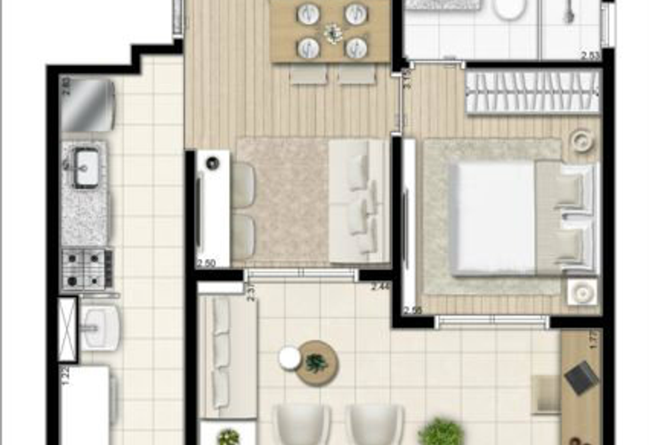 Apartamento à venda com 1 quarto, 66m² - Foto 14