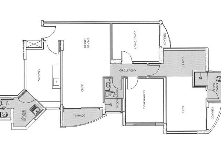 Apartamento à venda com 3 quartos, 90m² - Foto 2