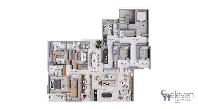 Apartamento à venda com 4 quartos, 259m² - Foto 53