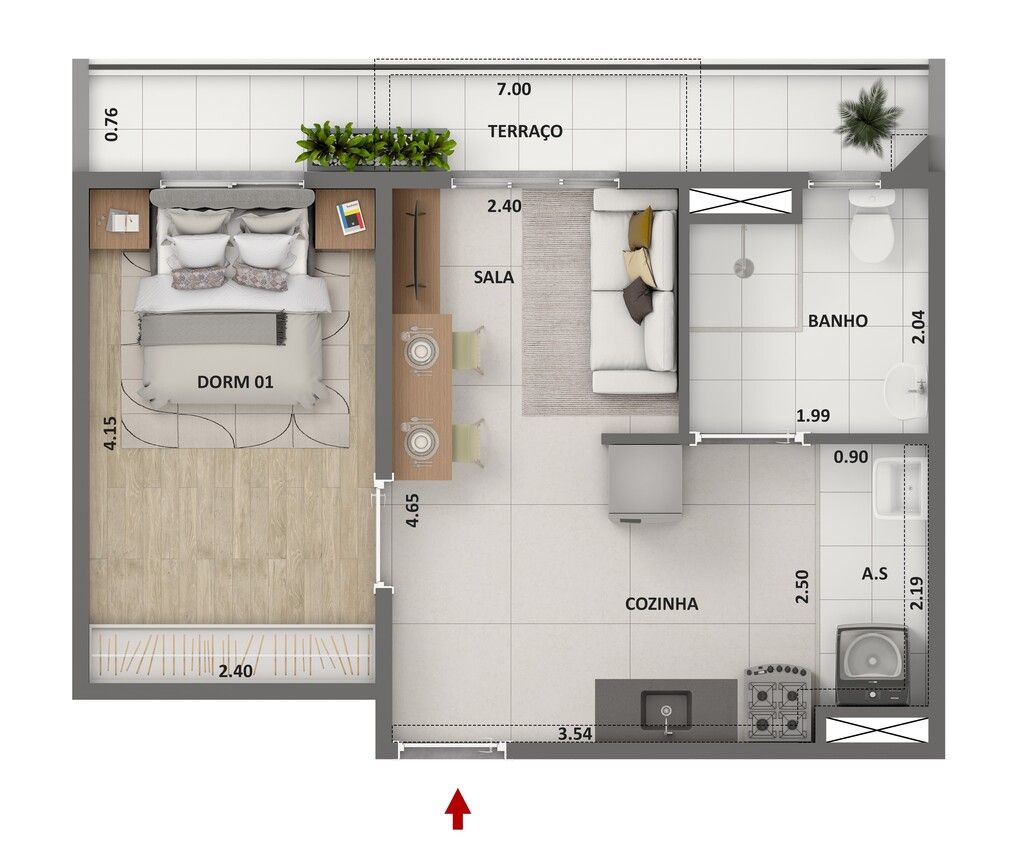 Apartamento à venda com 2 quartos, 34m² - Foto 26