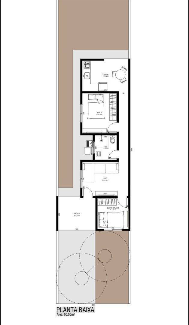 Casa à venda com 2 quartos, 60m² - Foto 2