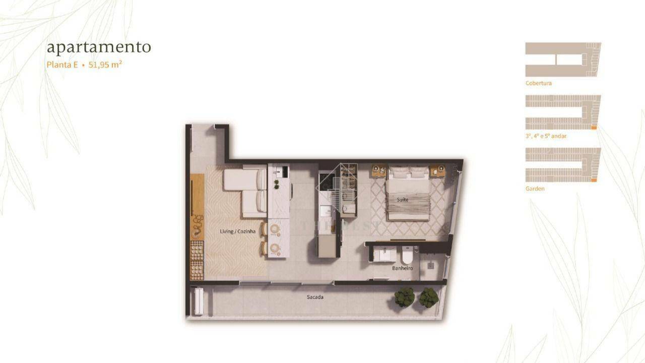 Apartamento à venda com 1 quarto, 51m² - Foto 42