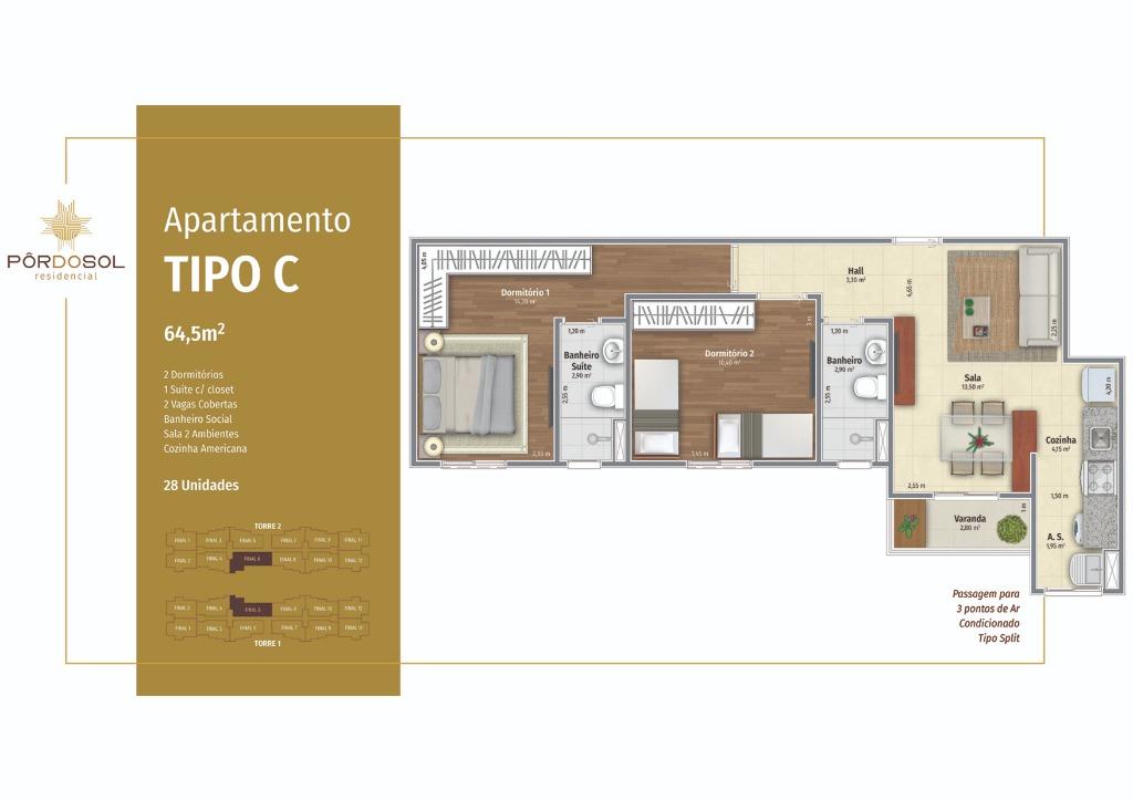 Apartamento à venda com 2 quartos, 55m² - Foto 30