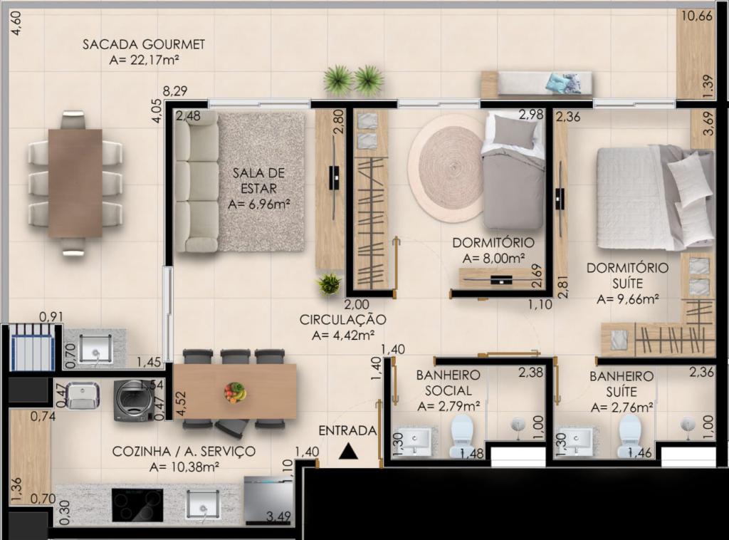 Apartamento à venda com 2 quartos, 65m² - Foto 30