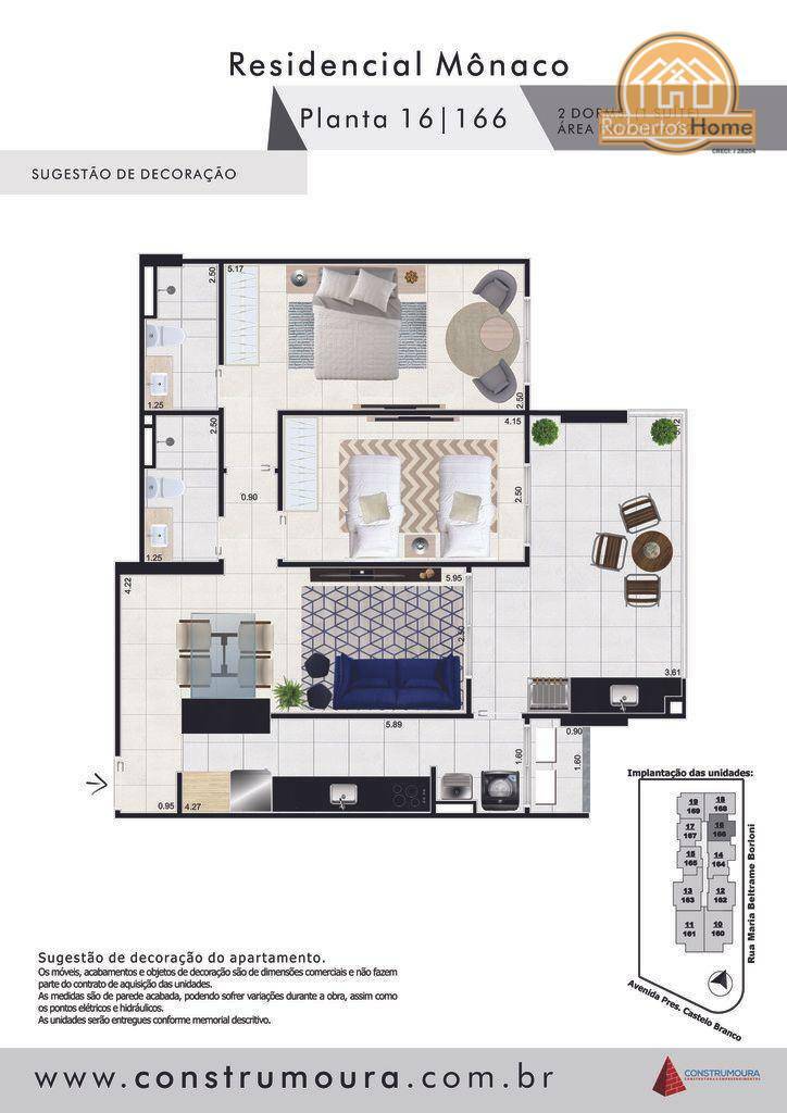 Apartamento à venda com 2 quartos, 77m² - Foto 12